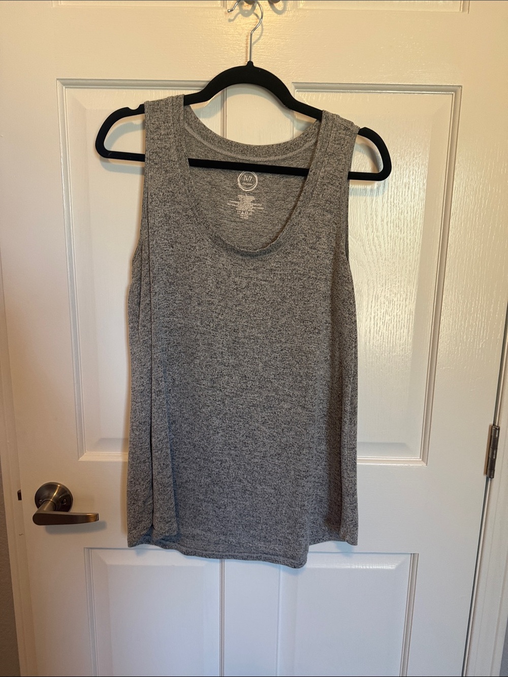 Maurices Heather Gray Scoop Neck Tank Top